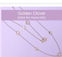 golden clover necklace